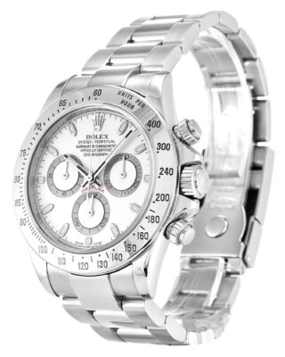 Superclone Rolex Daytona White Dial 116520 Angle Detail