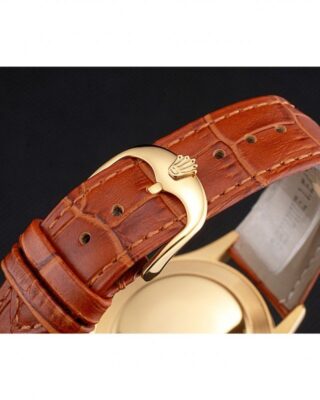 Superclone Rolex Cellini Gold Dial REP016789 Profile Shot