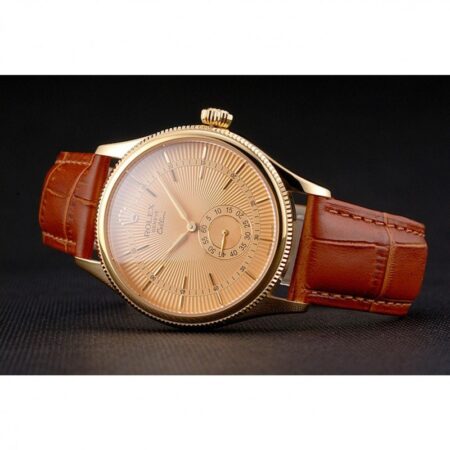 Superclone Rolex Cellini 38mm Gold Dial REP016789 5