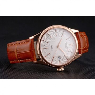 Superclone Rolex Cellini White Dial REP016812 Close-Up Focus