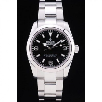 Superclone Rolex Explorer Black Dial SRL156 14270 Perspective View