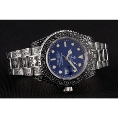 Superclone Rolex Submariner Blue Dial 1454091 Close-Up Focus