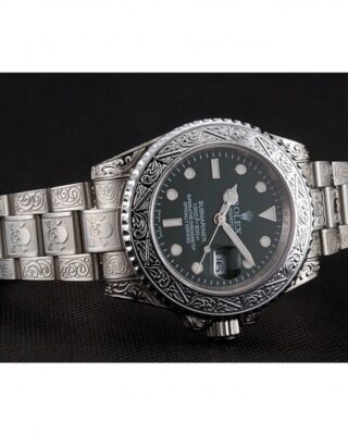 Replica Rolex Submariner Black Dial 1454080 Close-Up Focus