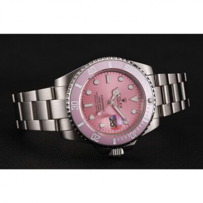 Superclone Rolex Submariner Pink Dial 1453980 Angle Detail