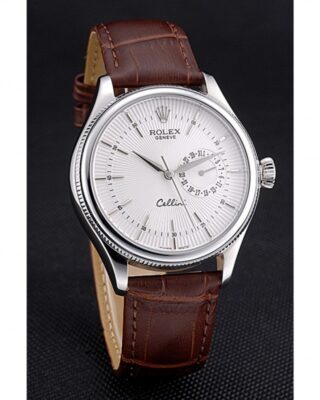 Replica Rolex Cellini White Dial 622723 Angle Detail