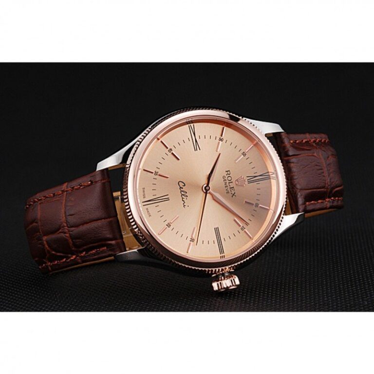 Replica Rolex Cellini Orange Dial 622840 Design Element