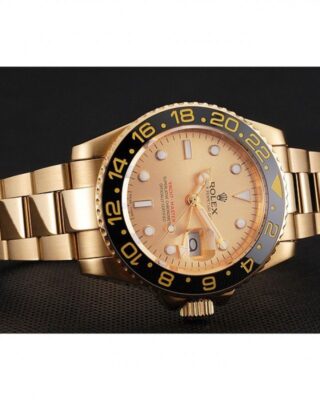 Superclone Rolex GMT-Master II Gold Dial 1453749 Close-Up Focus