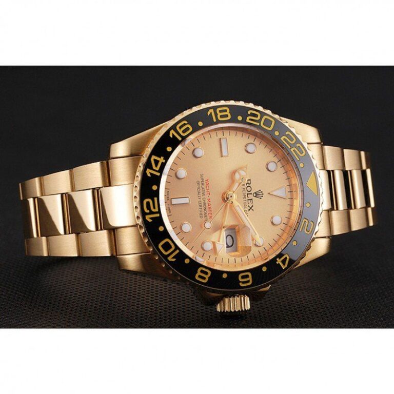 Superclone Rolex GMT-Master II Gold Dial 1453749 Close-Up Focus