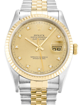 Fake Rolex Datejust 36mm Champagne Dial 16233