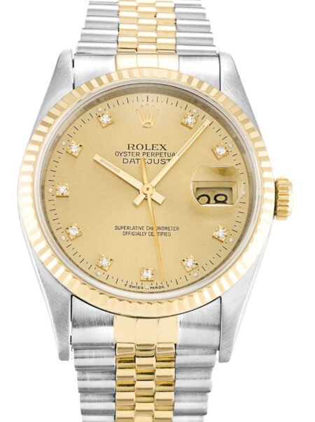 Fake Rolex Datejust 36mm Champagne Dial 16233
