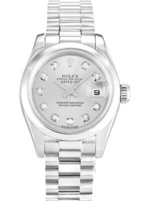 Replica Rolex Lady-Datejust Silver Dial 179166