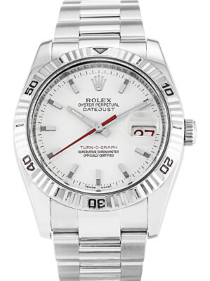 Replica Rolex Datejust Turn-O-Graph White Dial 116264