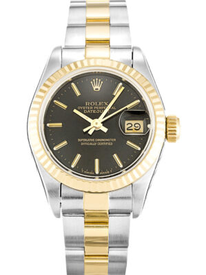 Replica Rolex Lady-Datejust Black Dial 69173