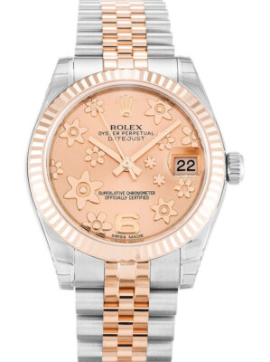 Replica Rolex Datejust Mid-Size Pink Floral Dial 178271