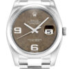 Rolex Datejust 36mm Brown Floral Dial 116200