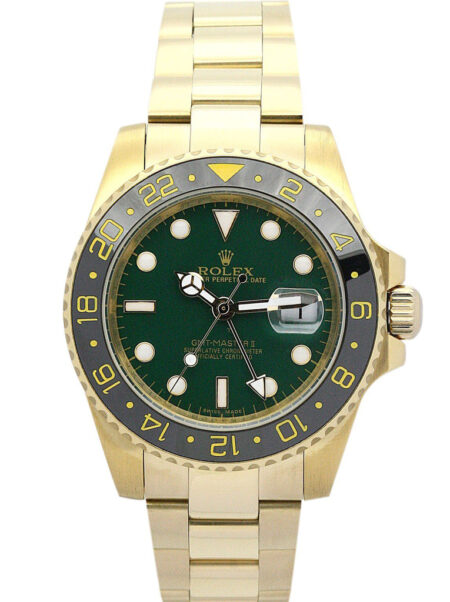 Fake Rolex GMT-Master II 40mm Green Dial 116718 LN