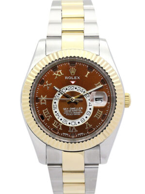 Replica Rolex Sky-Dweller Brown Dial 326938-2