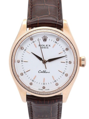 Cellini White Dial 5310 Rose Gold