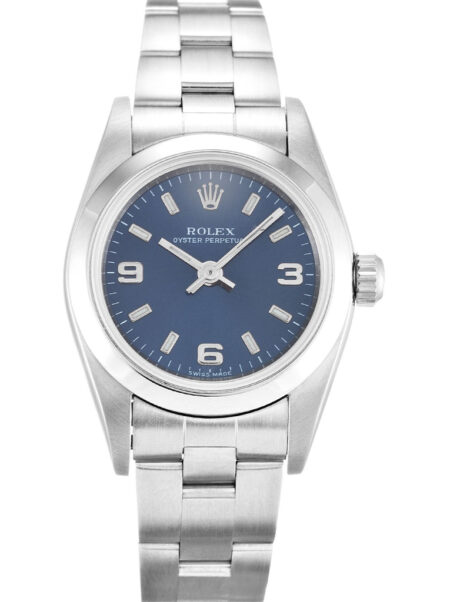 Fake Rolex Oyster Perpetual Lady 24mm Blue Dial 76080