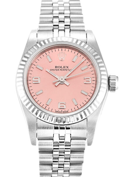 Fake Rolex Oyster Perpetual Lady 26mm Salmon Dial 76094