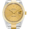 Rolex Oyster Perpetual Date 34mm Champagne Dial 15223