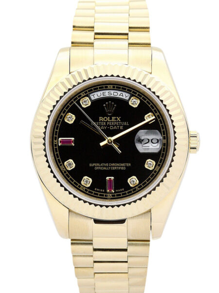 Fake Rolex Day-Date 36mm Black Dial 118238
