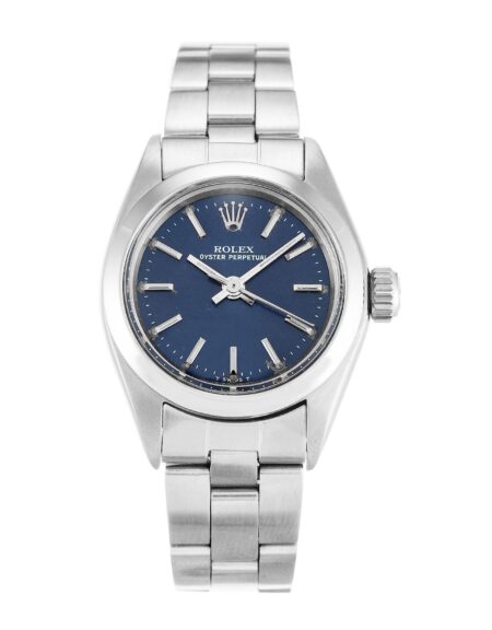 Fake Rolex Oyster Perpetual Lady 26mm Blue Dial 6718