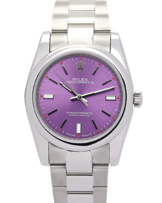 Fake Rolex Oyster Perpetual Lady 31mm Purple Dial 177200