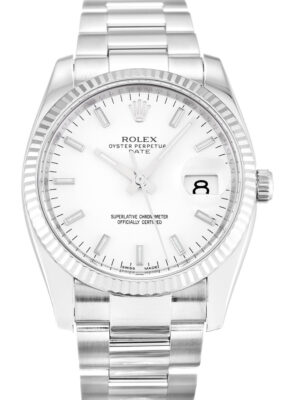 Replica Rolex Oyster Perpetual Date White Dial 115234