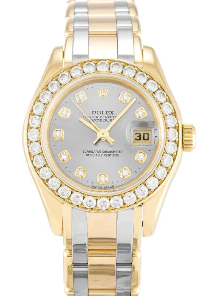 Fake Rolex Pearlmaster 29mm Champagne Dial 80298