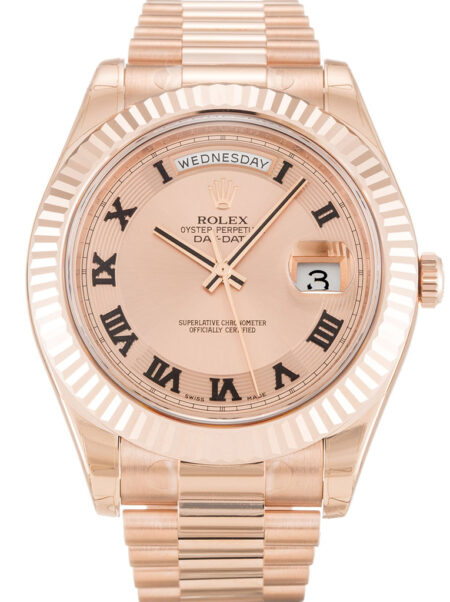 Fake Rolex Day-Date II 41mm Rose Dial 218235