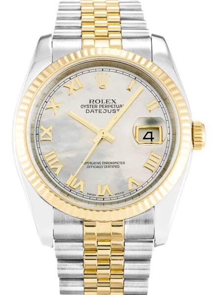 Fake Rolex Datejust 36mm Mother of Pearl - White Dial 116233