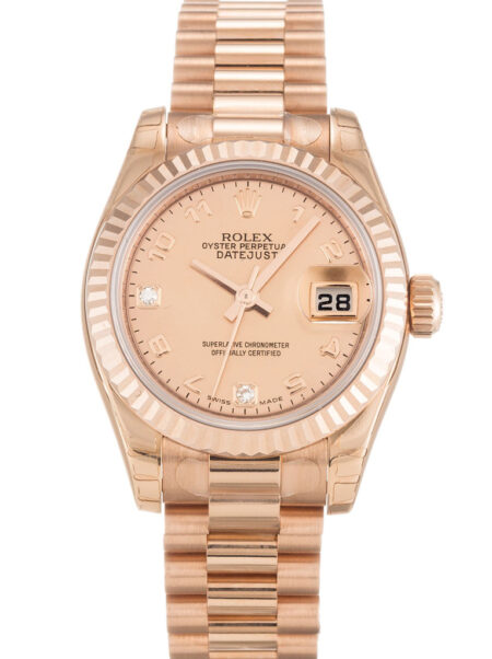 Fake Rolex Lady-Datejust 26mm Mother of Pearl - Goldust Dial 179175F