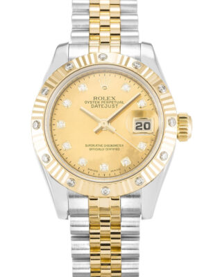 Fake Rolex Lady-Datejust 26mm Champagne Dial 179313-2