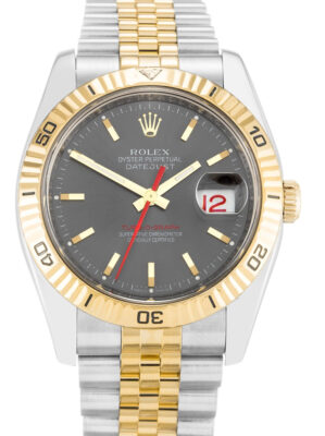 Replica Rolex Datejust Turn-O-Graph Grey Dial 116263