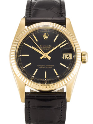Replica Rolex Datejust Mid-Size Black Dial 6827