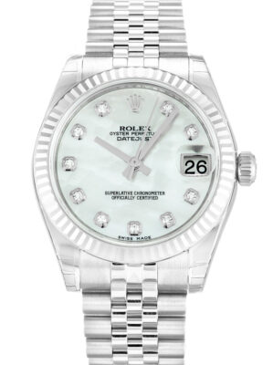 Replica Rolex Lady-Datejust Mother of Pearl - White Dial 178274