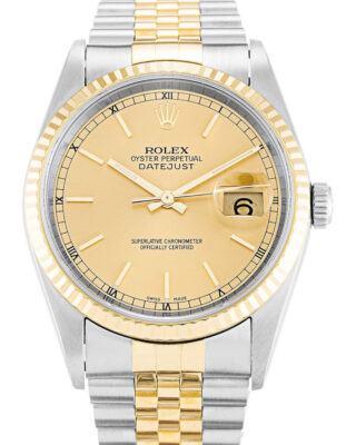Fake Rolex Datejust 36mm Champagne Dial 16233-2