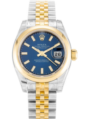 Replica Rolex Lady-Datejust Blue Dial 179163