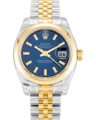 Fake Rolex Lady-Datejust 26mm Blue Dial 179163
