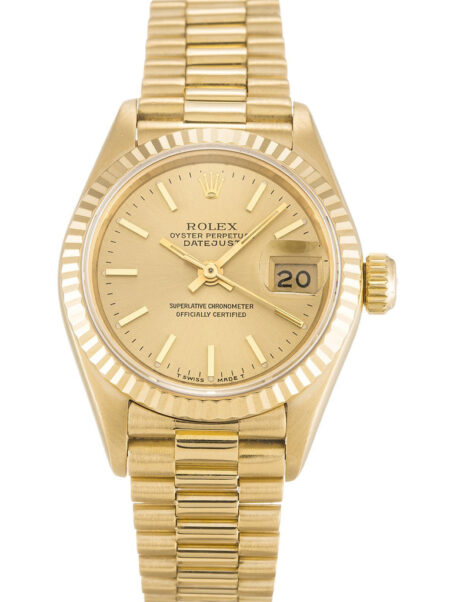 Fake Rolex Lady-Datejust 26mm Champagne Dial 69178