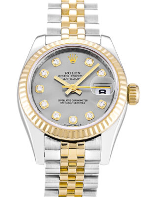Fake Rolex Lady-Datejust 26mm Silver Dial 179173