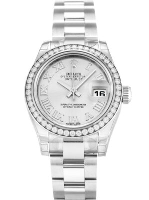 Replica Rolex Lady-Datejust Silver Dial 179384