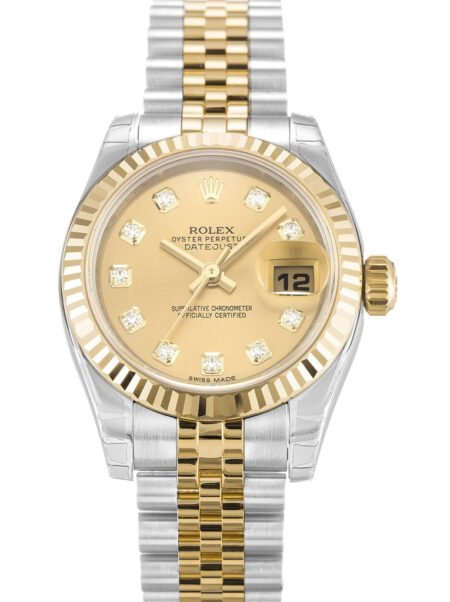 Fake Rolex Lady-Datejust 26mm Champagne Dial 179173-2