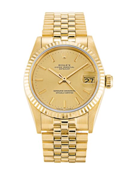 Fake Rolex Datejust Mid-Size 31mm Champagne Dial 68278
