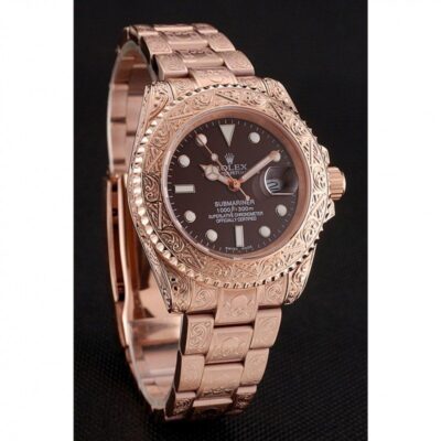Superclone Rolex Submariner Brown Dial 1454087 Angle Detail