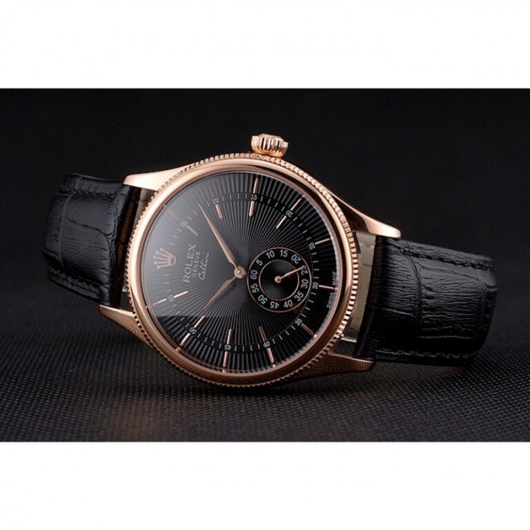 Superclone Rolex Cellini Black Dial REP016792 Design Element