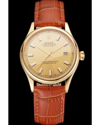 Superclone Rolex Datejust 38mm Gold Dial REP016818 2