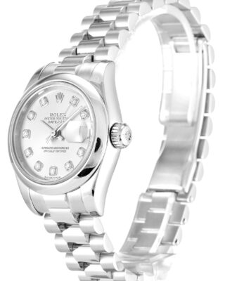 Rolex Lady-Datejust 26mm Silver Dial 179166 2