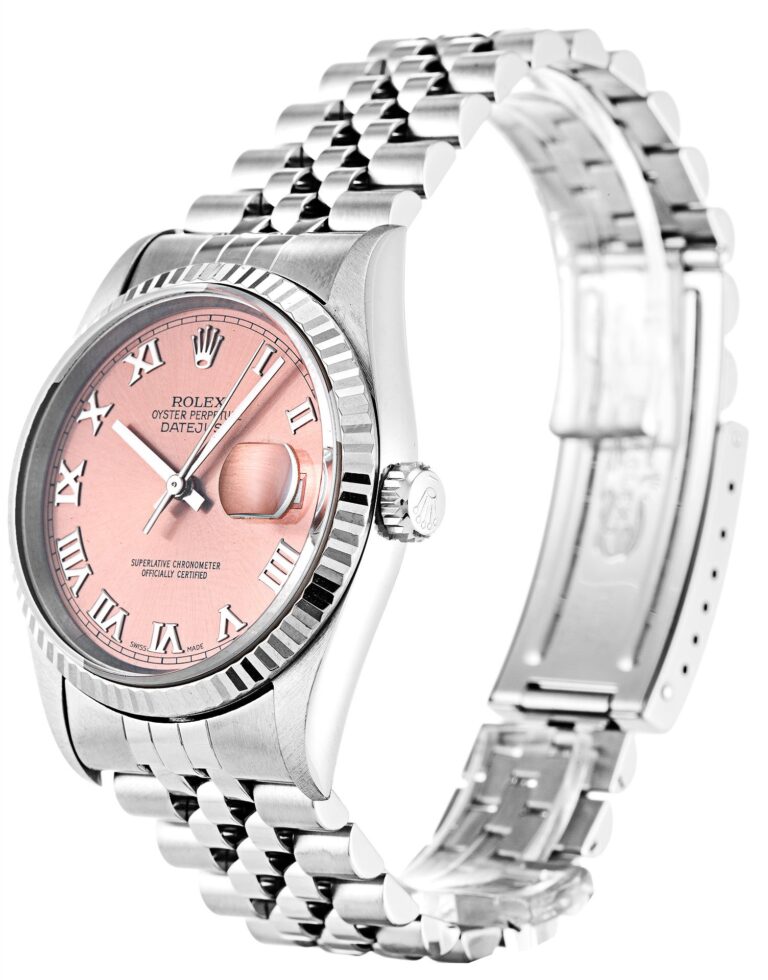 Replica Rolex Datejust Pink Dial 16234 Perspective View